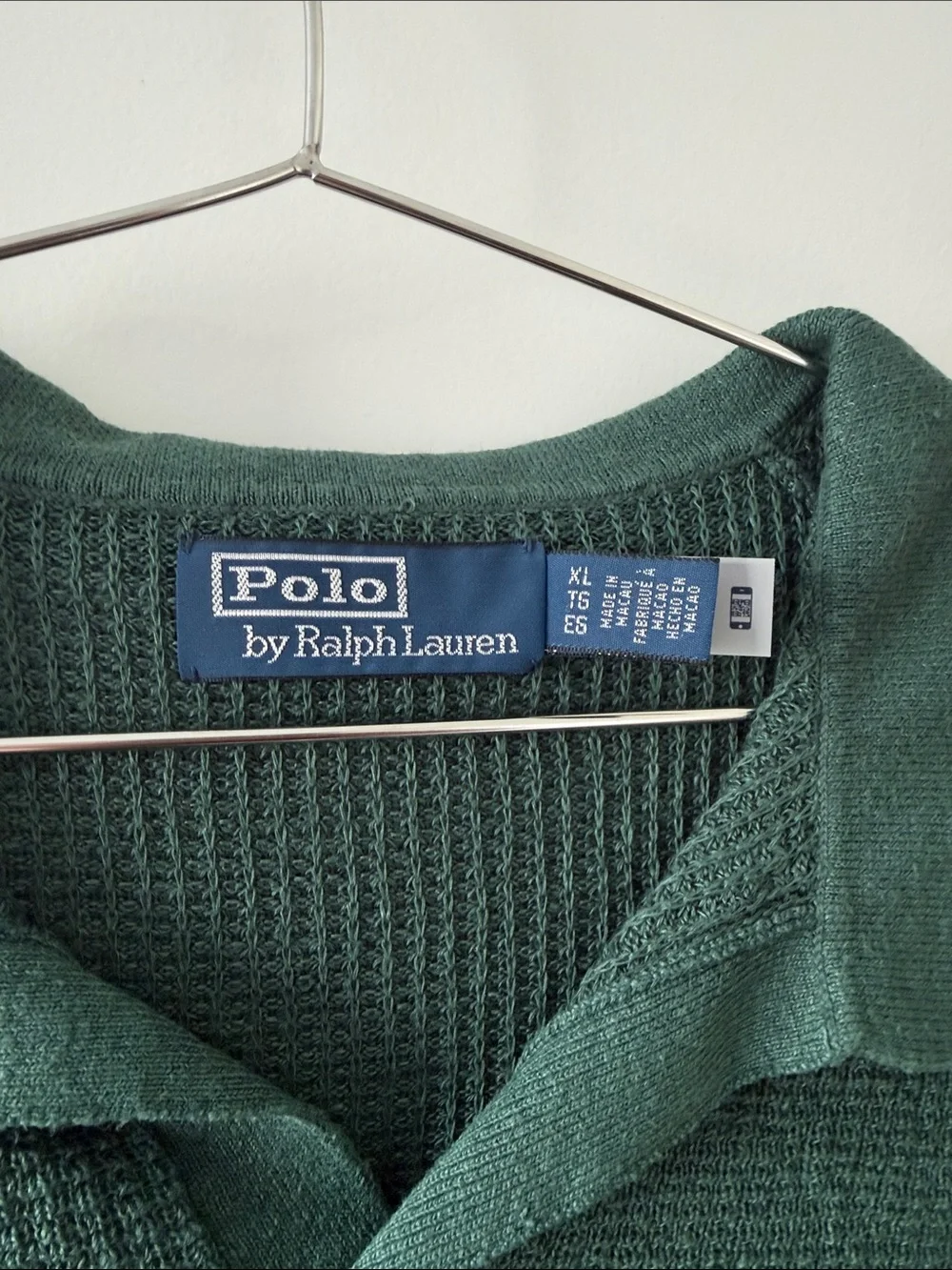 Polo by Ralph Lauren Dark Green Short-Sleeve V-Neck Polo Sweater